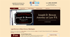 Desktop Screenshot of bowenfirm.com