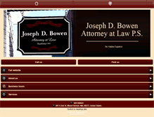 Tablet Screenshot of bowenfirm.com